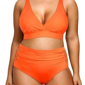 Plus Size Bikini High Waisted Swimsuits